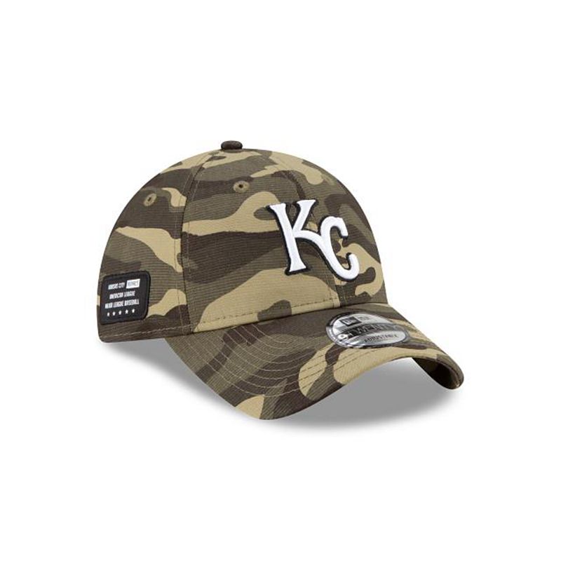 MLB Kansas City Royals Armed Forces Weekend 9Twenty Adjustable (DUT6952) - Green New Era Caps